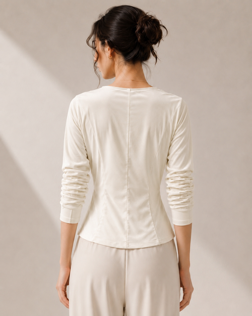 Drape Top Ivory 授乳対応